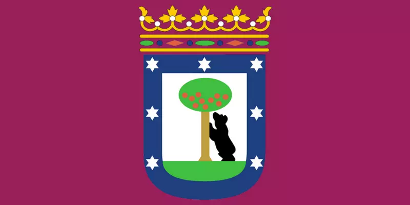 Flag of the city of Madrid - el oso y el madroño